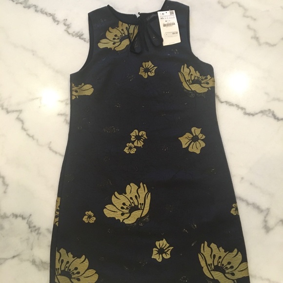 NWT ZARA Floral Shift Dress - Picture 7 of 7